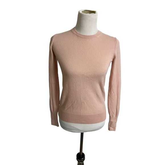 Everlane Womens Sweater Pink Pullover 100% Cashmere Crewneck size XS - Picture 2 of 8